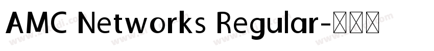 AMC Networks Regular字体转换